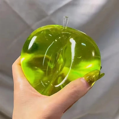Green Apple Squeeze Toys Stress Relief Vent Fidget Toys Plasticity Squeeze Toy Relaxing Gift for Friends