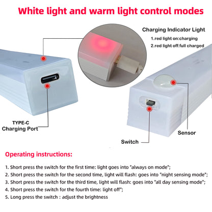 LumiSense Wireless Rechargeable Motion Sensor LED Night Light