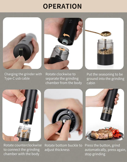 GrindPro™ Salt & Pepper Grinder Set