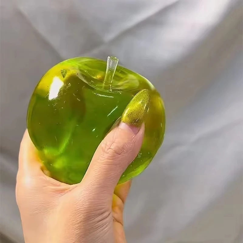 Green Apple Squeeze Toys Stress Relief Vent Fidget Toys Plasticity Squeeze Toy Relaxing Gift for Friends